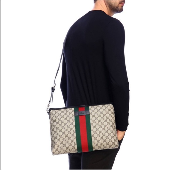 Gucci GG Guccissima Supreme Monogram Web Unisex Messenger Crossbody Bag 523335 - Picture 17 of 17